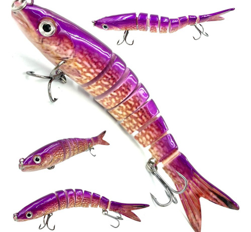 Isca Artificial Tuvira Para Robalo Tucunaré 13.4cm 18g Cor06 Cor Rosa