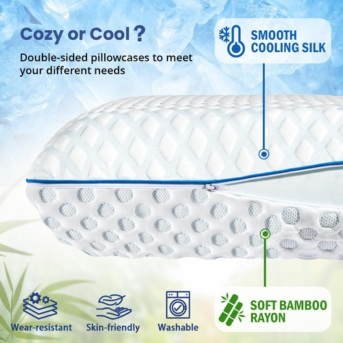 Almohadas De Espuma Viscoelástica De Gel Refrescante Para Do