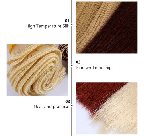 Extensiones De Cabello For Muñecas, Peluca