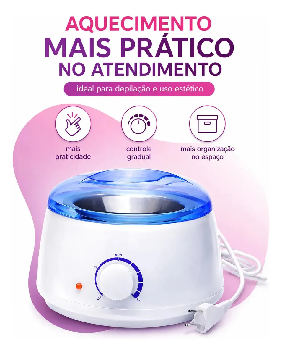 Panela Cera Quente Aquecedor Elétrica Depilação Termocera BMED 2