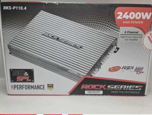 Rock Series Amplificador 4 Canales Rks-p110.4 2400 Whatts