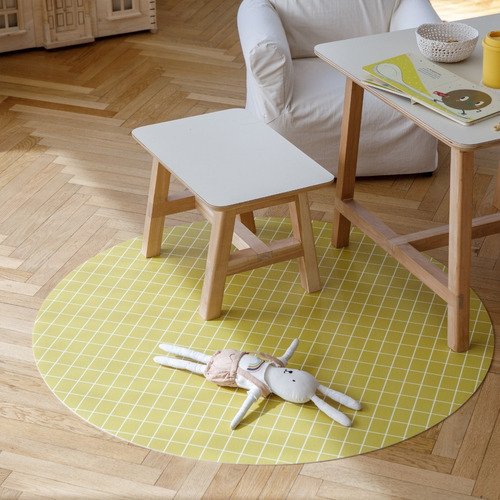 Alfombra Bebé Niños Antimancha Nórdica Multiply Clean Mat Diseño De La Tela Azul