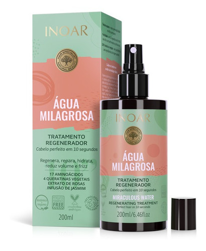 Inoar Água Milagrosa - Tratamento Regenerador 200ml