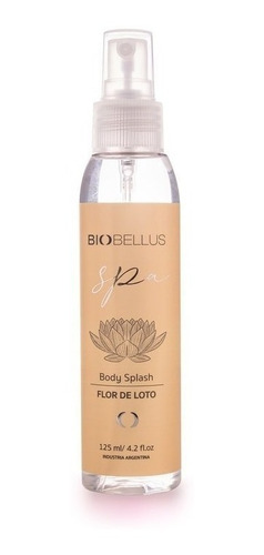 Body Splash Perfume Corporal Flor De Loto Biobellus 125ml  