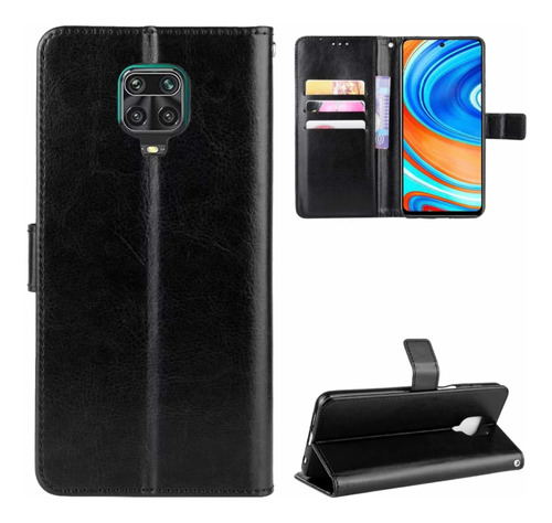 Flip Para Xiaomi Redmi Note 9s/note 9 Pro+mica Vidrio Full