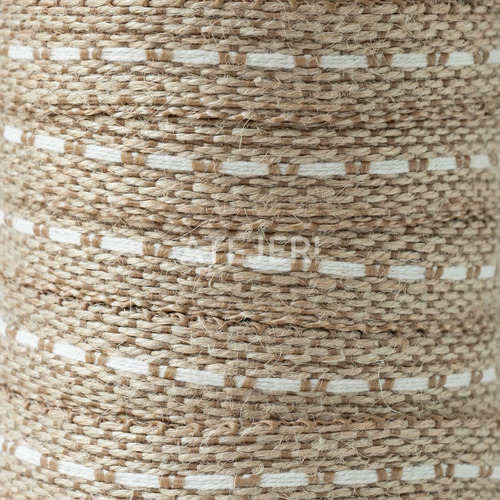 Imagen 2 de 8 de Cinta De Yute Con Pespunte Ondina 20mm X 25 Metros