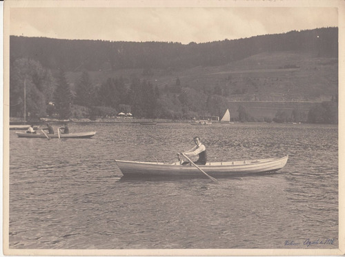 1925 Alemania Lago Titisee Selva Negra Fotografia 18 X 24