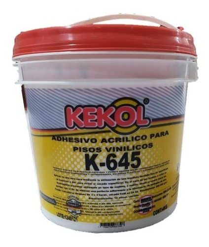 Adhesivo Acrílico Piso Vinilico Kekol Tacho De 4 Kg