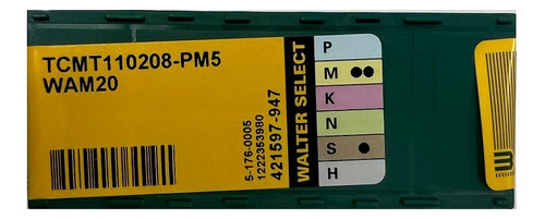 Inserto Walter Tcmt 110208 Pm5 Wam20 10 Pastilhas Metal Duro
