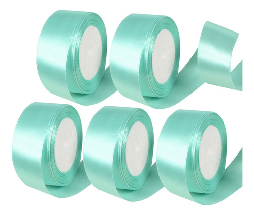 -de 5 Rolos De Fita De Cores De Decoração De Cetim 4 Cm 114-