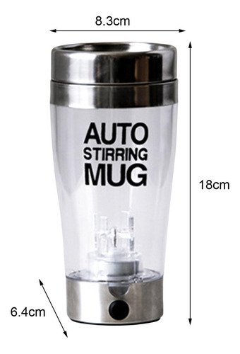Taza De Café Con Agitación Automática Contenedor De