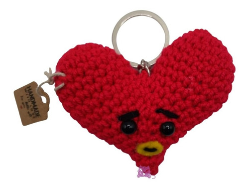 Llavero Tata Bt21 Bts Tejido En Crochet Amigurumi 9cms