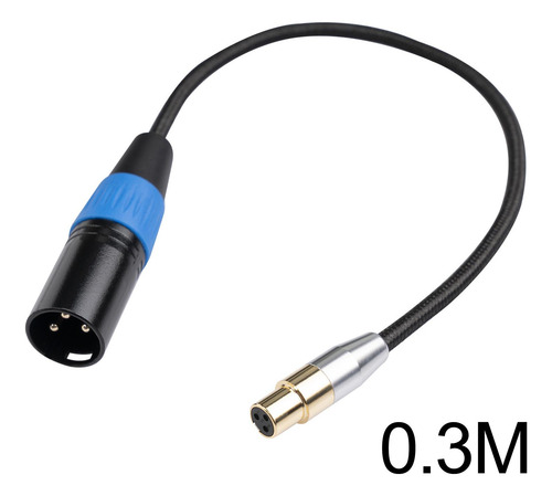 Doble Mini Xlr Hembra A Xlr Macho De 3 Pines Resistente Sin