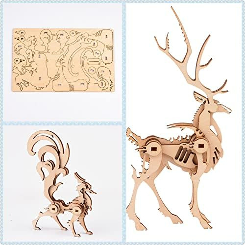 Rompecabezas De Madera 3d Modelo Animal - Kits De Modelos De