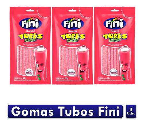 Goma 3 Tubos Largos Fini X 80gr