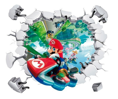 Vinilo Decorativo 3d Mario Bros I Sticker Muro Roto Mercado Libre Vinilo Decorativo 3d Mario Bros I Sticker Muro Roto Mercado Libre
