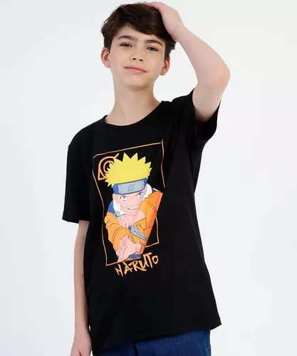 Camiseta Camisa Anime Naruto Akatsuki Simbolo Ninja