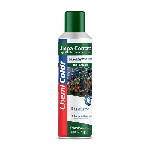 Limpa Contato Spray Baston 300ml Chemicolor - Kit C/ 12 Un.
