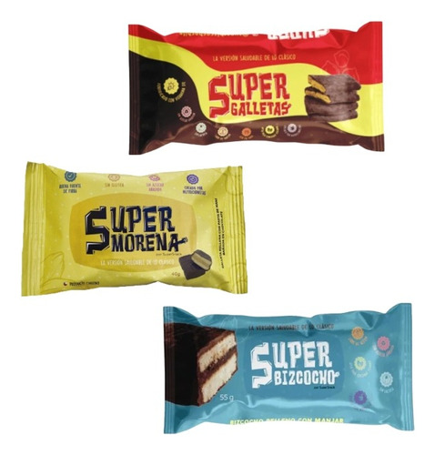 Pack X3 Super Mix (sup. Morena, Sup. Galleta, Sup. Bizcocho)