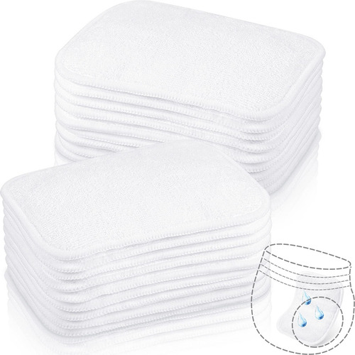 20 Almohadillas Para Pañales Lavables Reutilizables Y Reempl