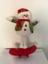 Comprar Adorno Navideño Muñeco De Nieve Con Gorro, Chaqueta Y Zapato