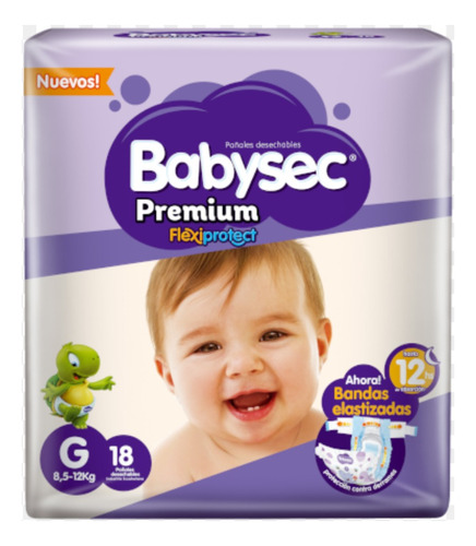 Pañales Babysec Premium Flexiprotect 4 Paquetes G