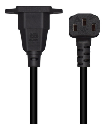 2 C14 A C13 Cable De Alimentación Cable De 30 Centimetros