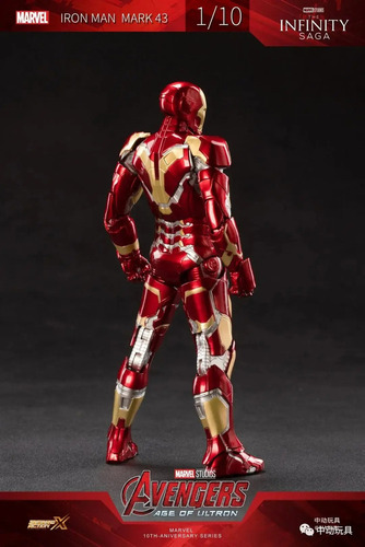 Figura De Acción Zd Original Iron Man Mark43, Modelo Articul