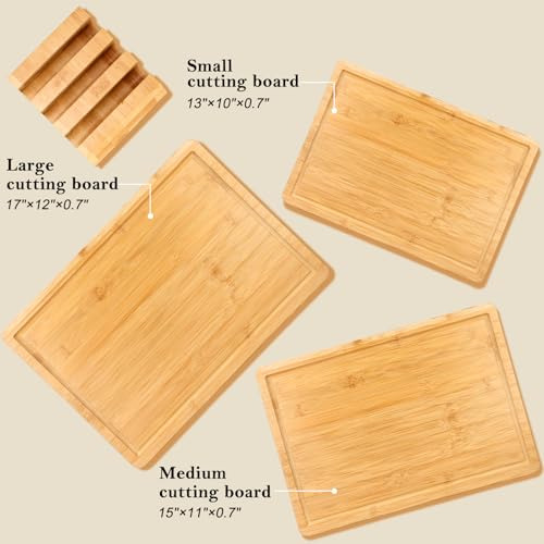 Tabla De Cortar De BambĂș Extra Grande Set De 3 Tablas De Cor