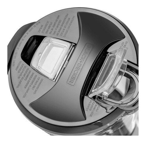Imagen 3 de 3 de Licuadora portátil Black+Decker Pulverix BL1840MS 1.5 L plateada con vaso de vidrio 120V