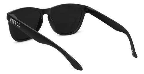 Lentes Gafas de Sol Negros Oscuros Aviador de Madera Polarizados UV400