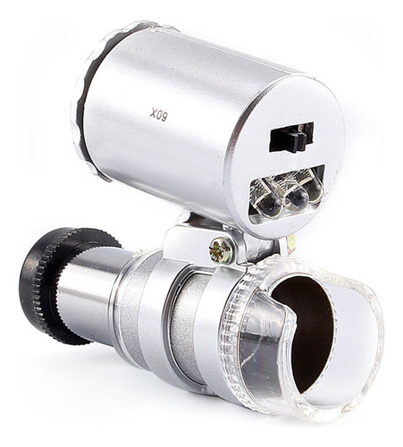 A Microscopio Bolsillo Mini Lupa Lupa For Joyería 60x