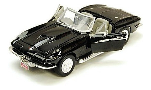 1967 Chevy Corvette Black  Motormax 73224  Escala 124 Diecas