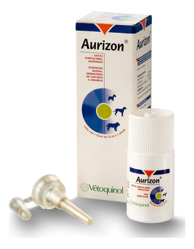 Aurizon 10 Ml Vetoquinol Suspencion Otica Tipo Aurizon