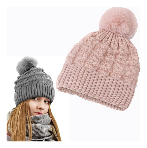 Gorro De Punto De Invierno Grueso Y Cálido Para Mujeres Y Ho