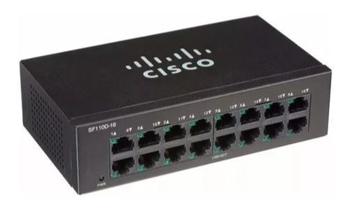 Switch Cisco Sf110d-16 16 Ports Desktop 10/100 Sf110-16-na