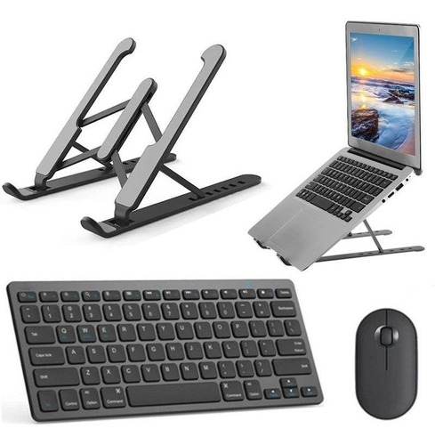 Teclado, Mouse Bluetooth, Suporte Preto P Notebook Samsung