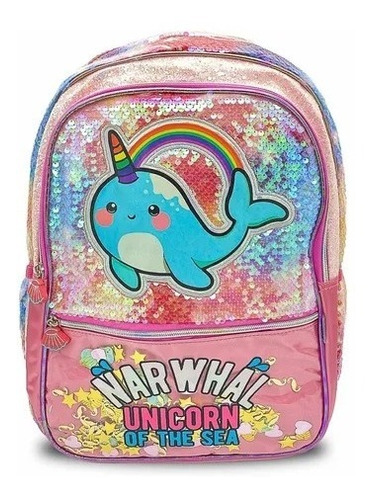 Mochila Narwhal Unicornio Primaria 