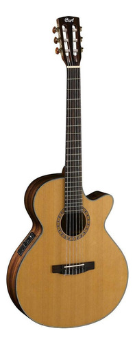 Guitarra Electroacústica Cort Classic CEC7 para diestros natural ovangkol brillante
