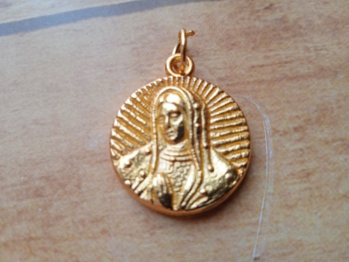 5 Medallas En Pewter Dorado, Papa Juan Pablo Ii Y Virgen De 
