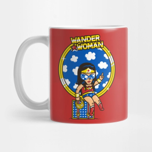 Taza Wonder Woman Mujer Maravilla Freekomic B15