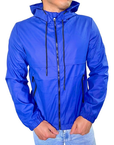 Chaqueta Cortavientos Ecocuero Hombre