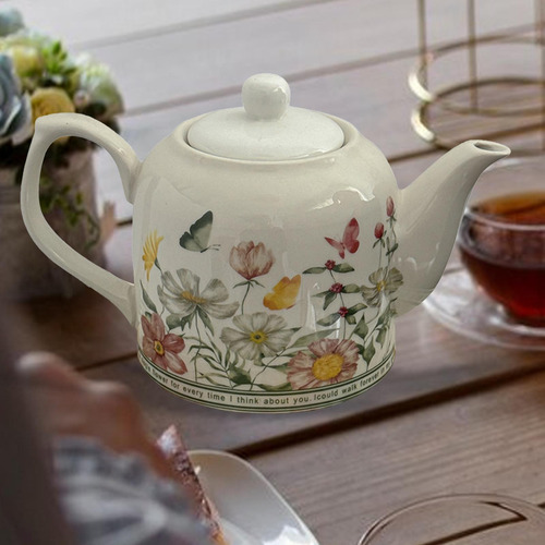 Porcelain Teapot Beverage Jug Tea Kettle For Party Tea House