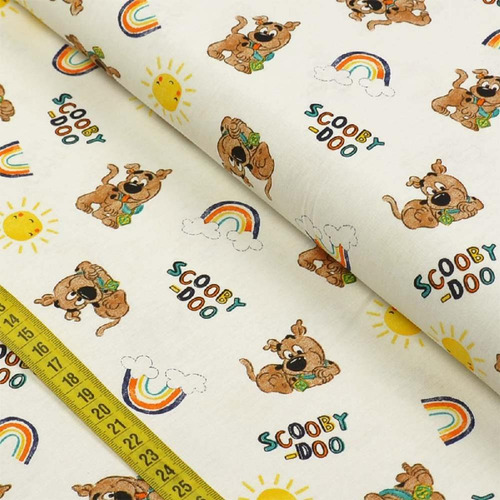 Tecido Estampado Para Patchwork - Warner Bros: Scooby-doo Ba