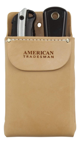 American Tradesman 918f Caja Herramienta Cuero Solapa