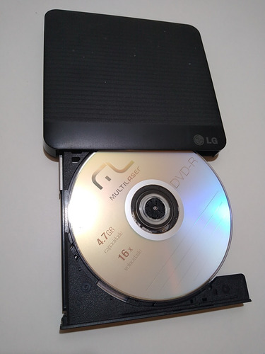 Imagem 2 de 4 de Gravador De Dvd Portátil Usb LG Modelo Gp50nb40