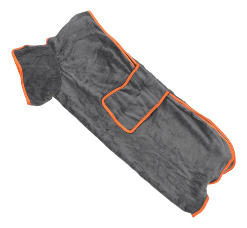Toalla Portátil Para Perros, Color Gris, Totalmente Envuelta