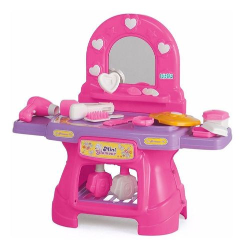Tocador Mini Pequeña Glamour Calesita Espejo Accesorios 330