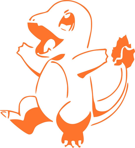 Vinilo Pegotin De Pared Charmander Pokemon