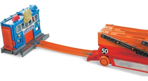 Caminhão Hot Wheels Mega Red Hauler 50th - Mattel Ghr48